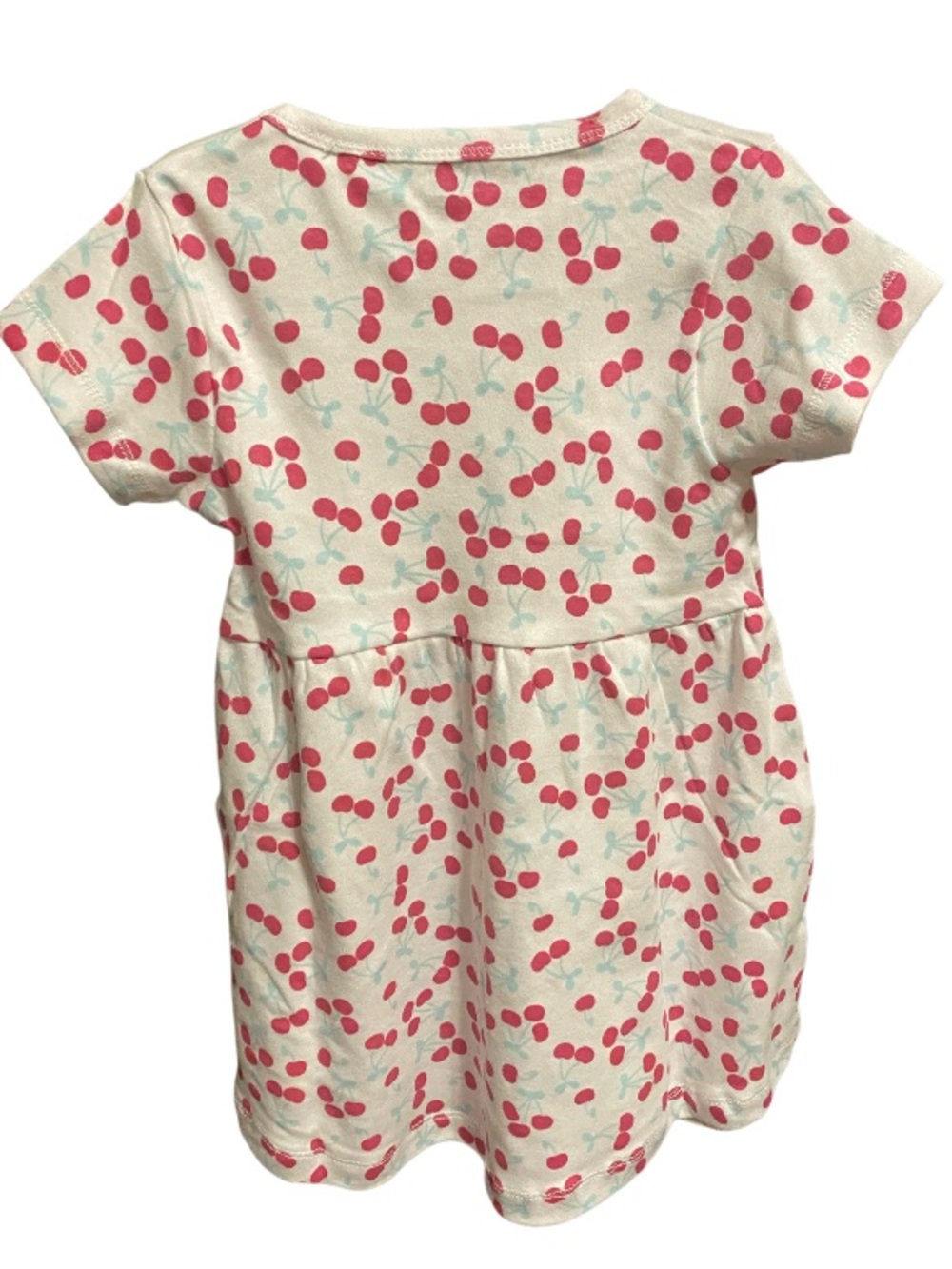 Hudson Baby Dress with Pink Cherry Print and Light Blue Accents NEW size 24 mth - Picture 2 of 4